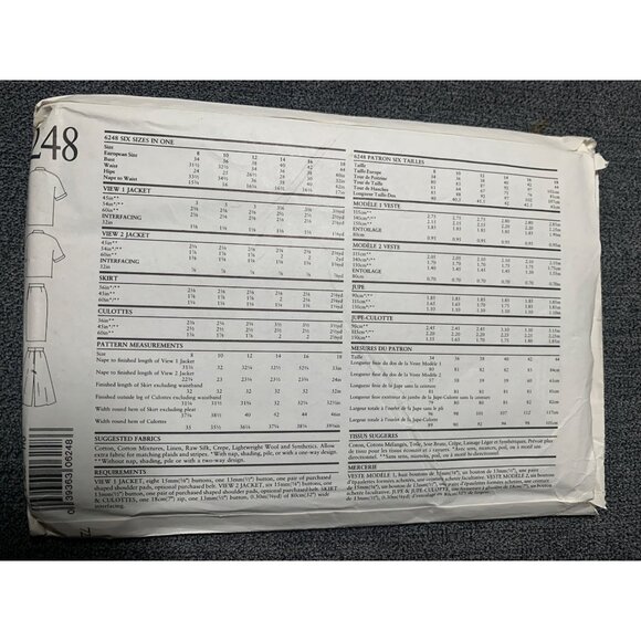 New Look Misses Skirt Top Sewing Pattern sz 8-22 4159 - uncut - Picture 2 of 3